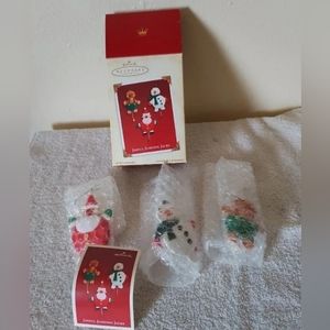 Vintage HALLMARK Keepsake "Joyful Jumping Jacks" Set of 3 Ornaments 3" Tall each